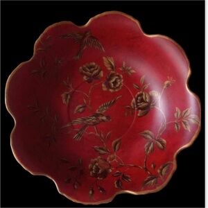 Red Floral /Bird decorative bowl